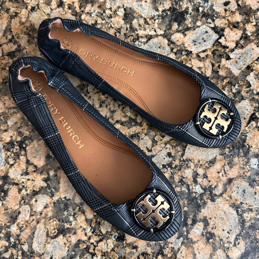 Tory Burch Ballet Flat Prince of Wales